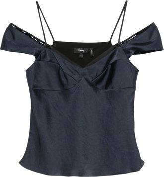Theory Mujer, Camisetas, Azul, Talla: S