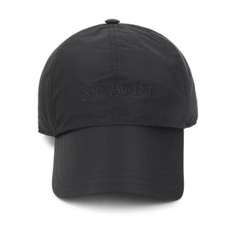 Saint Laurent Baseball Cap - female - Saint Laurent - Hats & Caps - Black - 59 CM - Accessories