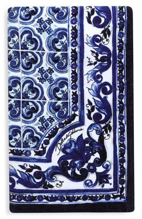 Dolce & Gabbana Carretto Beach Towel in Bright Blue at Nordstrom