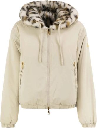 Moose Knuckles Eaton Reversible Bunny - Dames - Zomerjassen - Beige - S - Polyester - Jassen