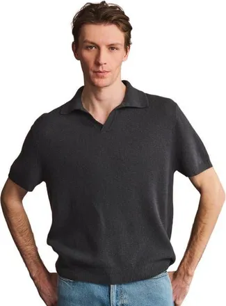 Naadam Lightweight Cashmere Short Sleeve Polo in Deep Taupe at Nordstrom, Size Xx-Large