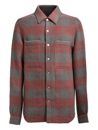 Rick Owens check shirt - Red