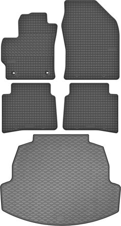 OEM Toyota Corolla Xii E210 Sed&aacute;n A Partir De 2019 Set - Alfombrillas De Goma Para Coche + Alfombrilla Para Maletero