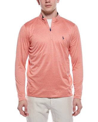 Tailorbyrd Tailorbyrd Melange Mesh Performance Quarter Zip Pullover