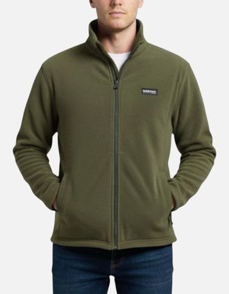 Burton Mens Burton Mens Sweatshirt Full Zipper Jacket - Green - Size: 40