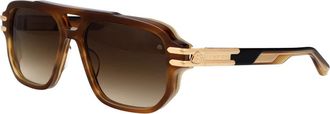 Maybach Eyewear Maybach - The Hustler I - unisex - Accessoires - Bruin - Maat: 57 MM