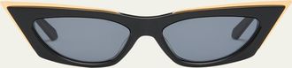 Valentino Garavani V-Goldcut I Cat-Eye Acetate & Titanium Sunglasses