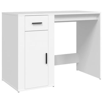Berkfield Home Desk White 100x49x75 cm Engineered Wood | Size: 100 x 49 x 75 cm