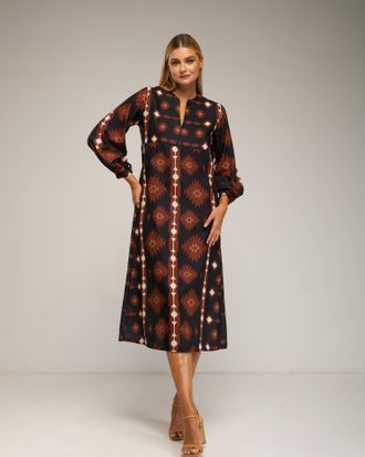 Tantra Midi-jurk met etnische print