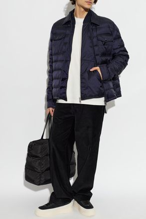 Moncler Down Jacket With Vydori Vest, Mens, Navy Blue