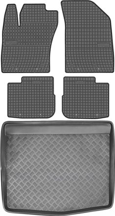OEM Juego De Alfombrillas De Goma Para Coche Y Alfombrilla Para Maletero Para Fiat Tipo Hatchback A Partir De 2015