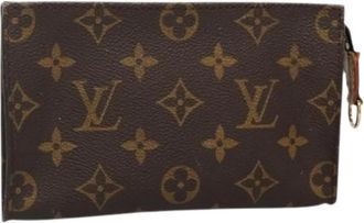 Louis Vuitton Pre-owned Canvas pouches - Dames - Vintage Clutch - Bruin - ONE Size - Leer - Vintage