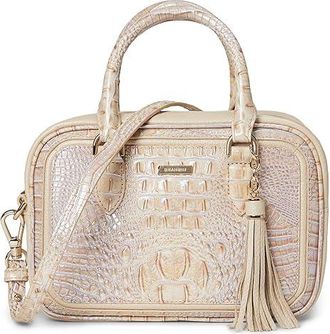 Brahmin Mara Satchel Womens Handbags Pearl, Leather