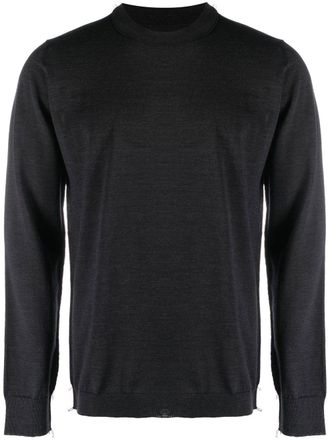 Maison Margiela Work-In-Progress wool-blend jumper - men - Cotton/Wool - L - Blue