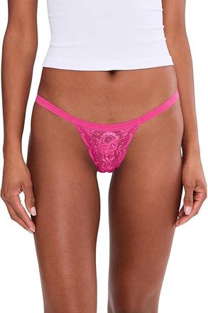 Cosabella Never Say Never Skimpie G-String Womens Underwear Rosa Caldo, Cotton/Lace/Polyamide