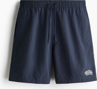H&M Lange Badeshorts - Blue