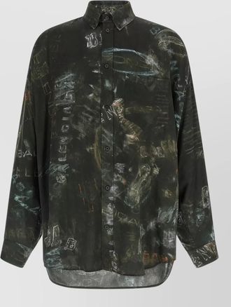Balenciaga viscose cocoon shirt