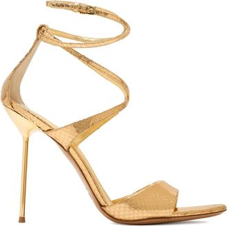 PARIS TEXAS Sandali con cinturini e tacco a stiletto - Oro