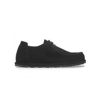 Birkenstock Schoenen, Heren, Zwart, 40 EU, Leer, Utti Lace S Narrow Fit