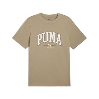 Puma T-Shirt PUMA SQUAD BIG GRAPHIC TEE, Herren, Gr. XXL, braun (oak branch), Jersey, Obermaterial: 100% Baumwolle, unifarben, regular fit normal, Rundhals