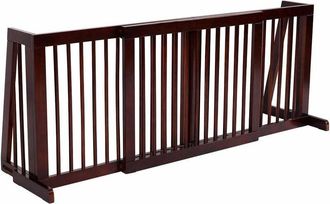 Costway Costway - Barrera De Seguridad Extensible Valla De Madera Para Puerta Escalera Protecci&oacute;n Para Perro Mascotas
