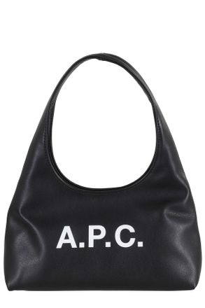 A.P.C. Black Baby Ninon Polyurethane Shoulder Bag