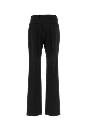 Valentino Garavani 8v0rbo94bdw 0no Nero Exterior: Virgin Wool Pantaloni Trousers