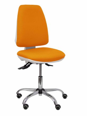 Piqueras y Crespo Silla Elche Blanca Asincro Bali Naranja Ruedas De Parqu&eacute;