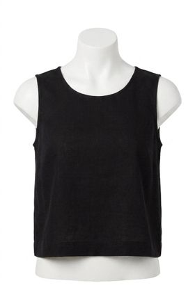 Z Supply Sloane Linen Top In Black
