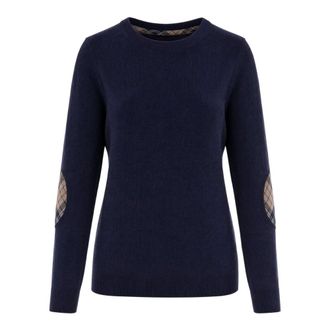 Barbour Pendle Crew - female - Barbour - Round-neck Knitwear - Blue - XS - Knitwear