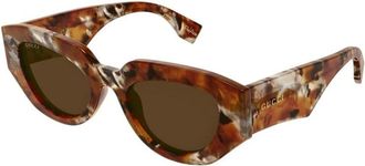 Gucci Gg 2007S 002 Cat-eye Zonnebrillen - Dames - Zonnebrillen - Bruin - 51 MM - Nylon - Accessoires