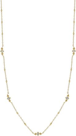 Bony Levy Mykonos Diamond Station Necklace in 18K Yellow Gold at Nordstrom Rack