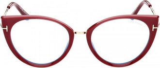 Tom Ford FT5815-B074 Cat-Eye Blue Light Block Eyeglasses - Pink