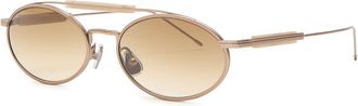 Brunello Cucinelli Aviator-style Oval Sunglasses - Pink - One Size
