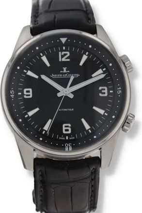 Jaeger-LeCoultre Pre-owned Jaeger LeCoultre Polaris Automatic Black Dial Mens Watch Q9008470