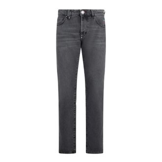 Philipp Plein Slim-fit Jeans, male, Gray, Size: W30 Straight Cut Jeans