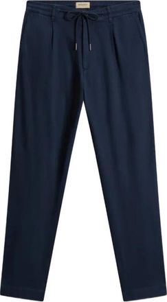Woolrich Milton Pant - Heren - Chinos - Blauw - L - Linnen - Broeken