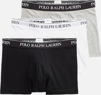 Polo Ralph Lauren Mens Polo Ralph Lauren Classic 3 Pk Trunks 052 Hthr/Black/White - Size: 37/36/32