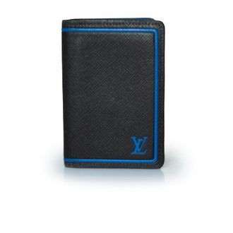 Louis Vuitton Louis Vuitton Taiga organizer in zwart en blauw