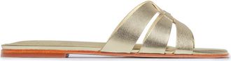 Bernardo Oxford Flat Sandal in Champagne at Nordstrom, Size 8.5
