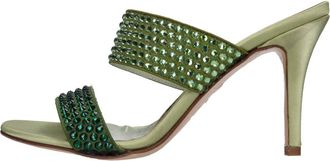 NCUB Sandalen Groen - Dames - Muiltjes - Groen - 38 EU - Leer - Schoenen