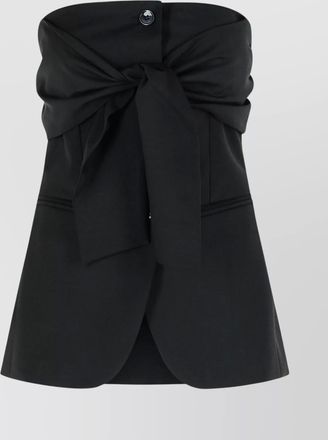 Max Mara veruska wool bustier top