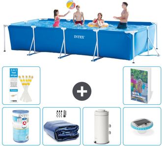 Intex Piscina Con Estructura Rectangular - 450x220x84 Cm - 7-piezas S101