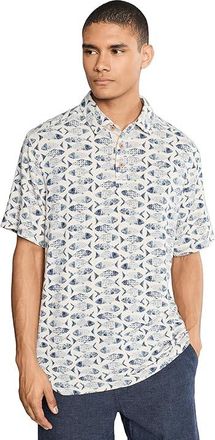 Tommy Bahama Sardina Soiree Polo Mens Clothing Natural : 3XL, Linen/Lyocell/Spandex
