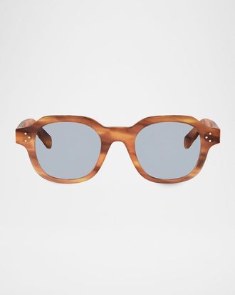 Celine Men & apos;s Celine 3 Dots Acetate Round Sunglasses