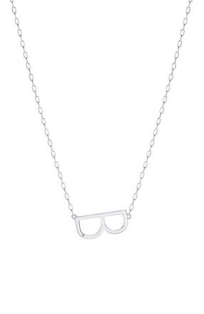 Alex and Ani Silver Elongated Initial Pendant Necklace in Silver - B at Nordstrom