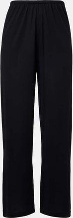 Toteme Pantaloni regular in cotone e seta