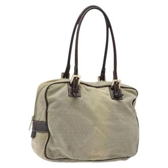 Fendi Pre-owned Vintage Handtas - Dames - Pre-owned - Beige - Maat: ONE Size