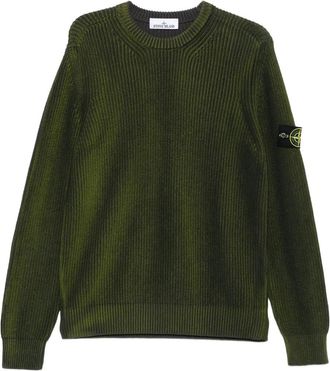 Stone Island Maglione girocollo a coste - Verde