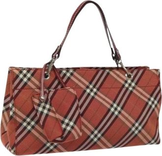 Burberry Pre-owned Handbags, female, Red, Size: ONE SIZE Pre-owned Nylon Handbag